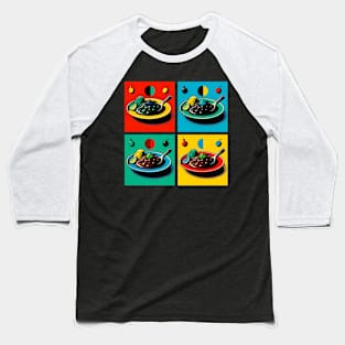 Vibrant Pop Mole Art - Mexican Cuisine Baseball T-Shirt